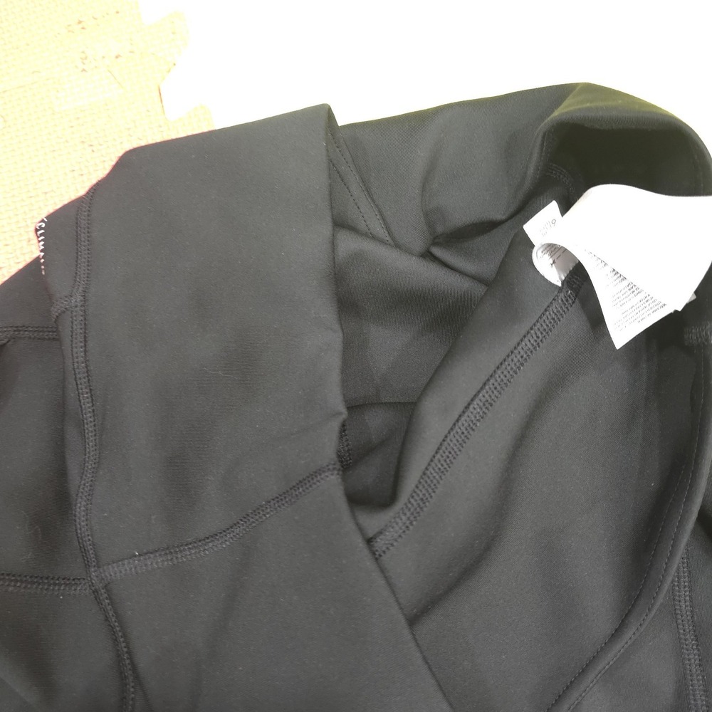Adidas Women's Climalite 3-Stripe Leggings Black High Waisted Pockets Size L EUC - Picture 9 of 11